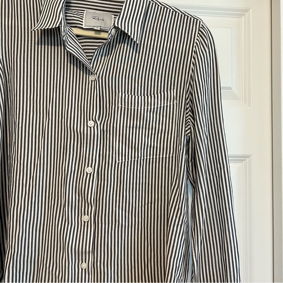 RAILS Aly Button Front Blouse In Belize Stripe - Picture 10 of 13